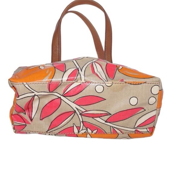 Fossil KeyPer Floral Coated Canvas Shoulder Bag with Keychains - Picture 7 of 12